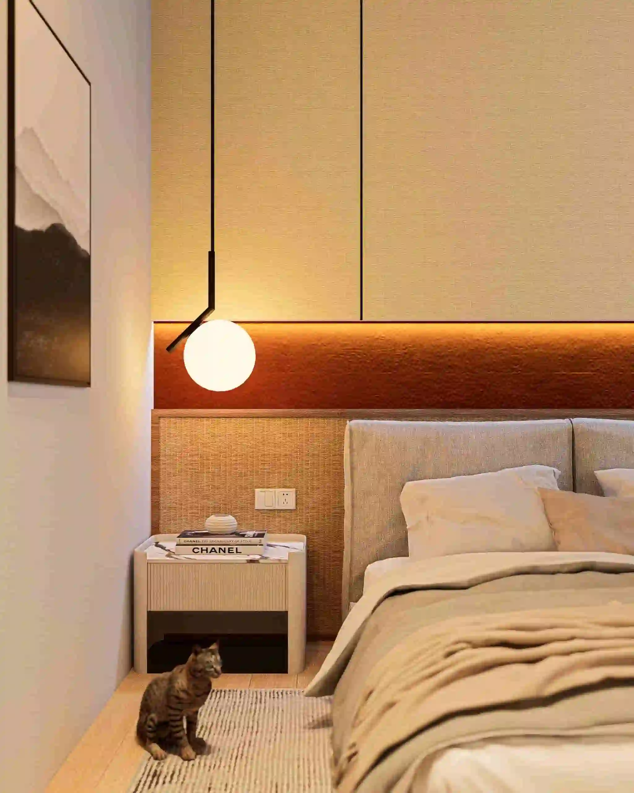 Fasad rumah minimalis urban dengan garis geometris modern